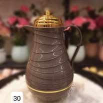 براد قهوة محزز غطاء لف بدون كبسة